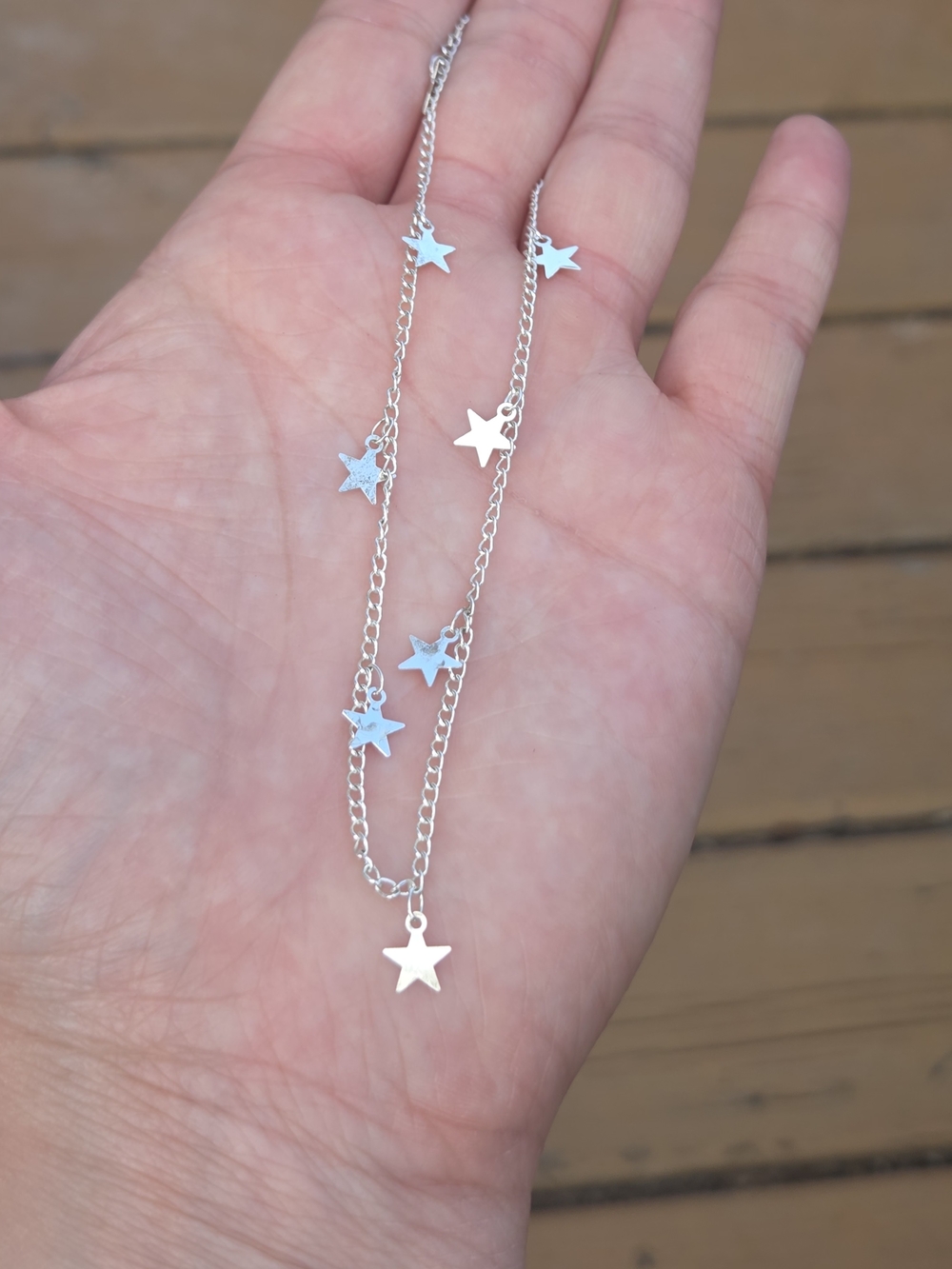 Sterling Silver 925 Star Charm Necklace